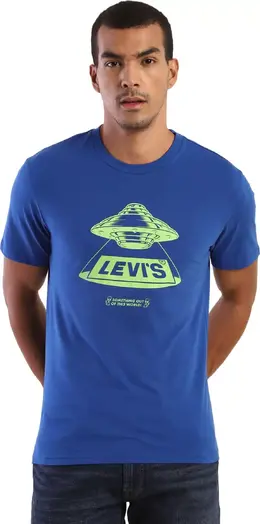 Levis: Синяя футболка 