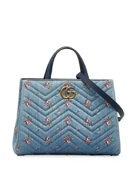 Gucci Pre-Owned: Голубая сумка