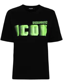 Dsquared2: Хлопковая футболка  Icon