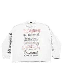 Balenciaga: Белый свитшот  Crew