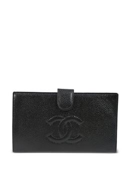 CHANEL Pre-Owned: Чёрный кошелёк 