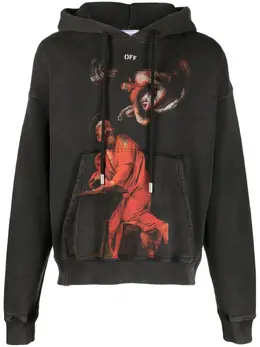 Off-White: Толстовка с принтом 