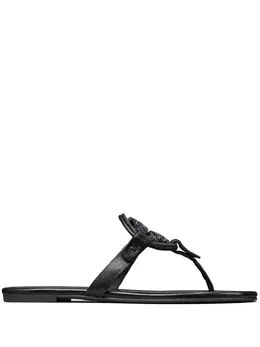 Tory Burch: Чёрные сандалии  Miller Pavé