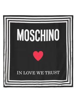 Moschino: Шарф с принтом 