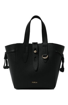 Furla: Чёрная сумка  Net Mini