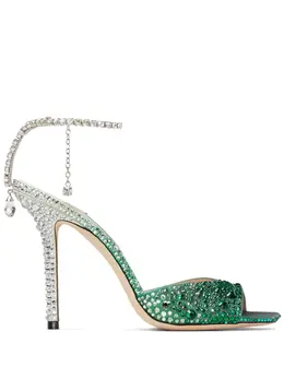 Jimmy Choo: Зелёные сандалии  Saeda