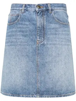Chloé: Джинсовая юбка 