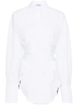Mugler: Кружевная рубашка 