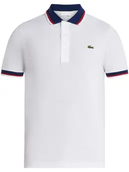 Lacoste: Белое поло 