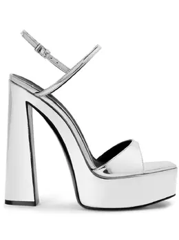 Giuseppe Zanotti: Серебристые сандалии 