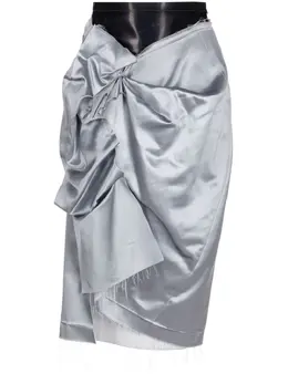 Maison Margiela: Атласная юбка 