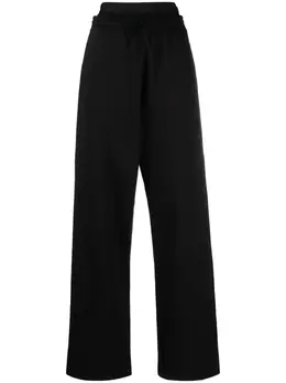 MM6 Maison Margiela: Чёрные брюки 