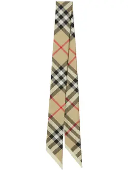 Burberry: Бежевый шарф  Vintage Check