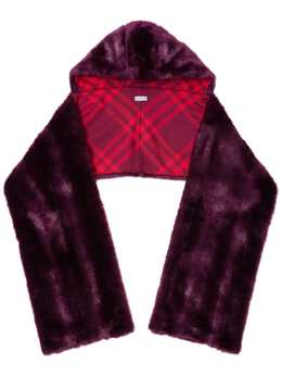 Burberry: Бордовый шарф 