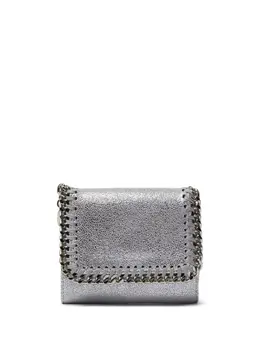 Stella McCartney: Серебристый кошелёк  Falabella