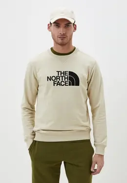 The North Face: Бежевый свитшот 