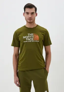 The North Face: Футболка цвета хаки