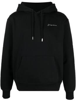 Jacquemus: Чёрный свитшот Le Sweatshirt Brodé