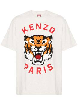 Kenzo: Хлопковая футболка Tiger