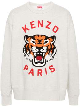 Kenzo: Хлопковый свитшот  Tiger