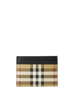 Burberry: Бежевый картхолдер  Vintage Check