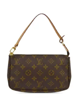 Louis Vuitton Pre-Owned: Коричневый клатч