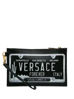 Versace Pre-Owned: Чёрный клатч 