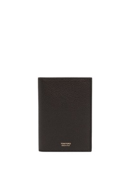 TOM FORD: Коричневый картхолдер  Logo