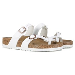 Birkenstock: Белые сандалии  Mayari