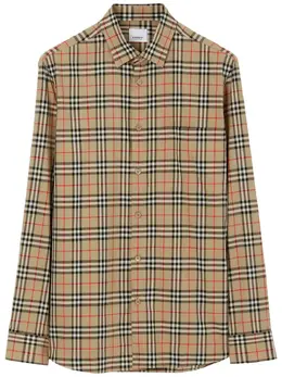 Burberry: Винтажная рубашка  Vintage Check