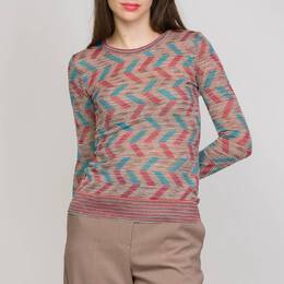 M Missoni: Розовый топ 