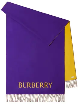 Burberry: Шарф с принтом 