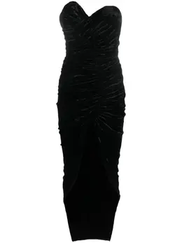 Alexandre Vauthier: Бархатное платье 