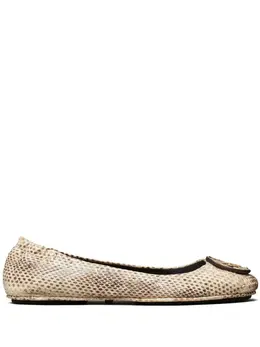 Tory Burch: Белые балетки  Minnie
