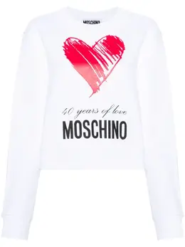 Moschino: Свитшот с принтом 