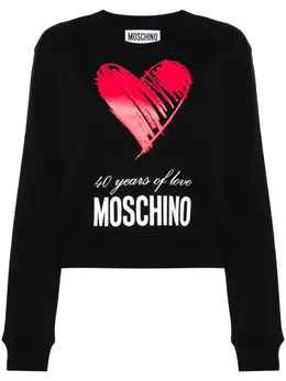 Moschino: Свитшот с принтом 