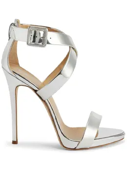 Giuseppe Zanotti: Серебристые сандалии 