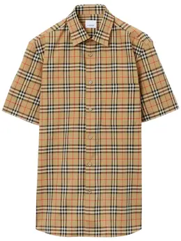 Burberry: Хлопковая рубашка 