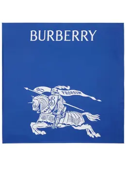 Burberry: Голубой шарф 