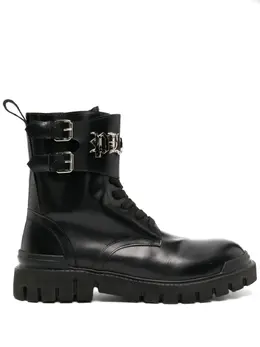 Philipp Plein: Чёрные ботинки  Gothic Plein