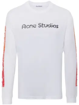 Acne Studios: Футболка с принтом 