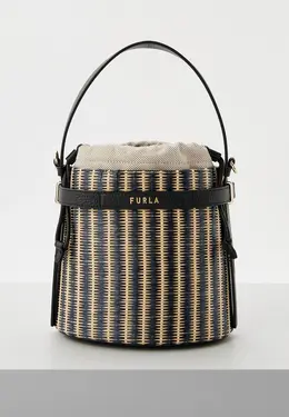 Furla: Чёрная сумка 