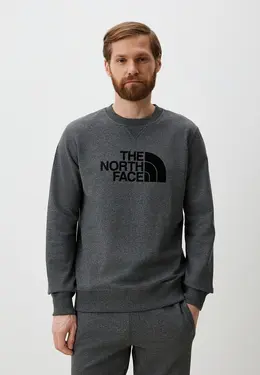 The North Face: Серый свитшот