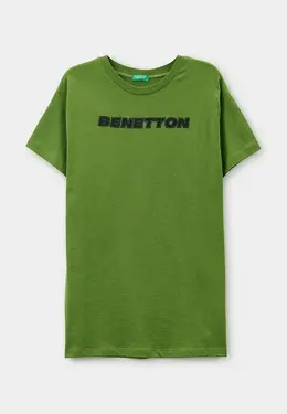 United Colors of Benetton: Зелёная футболка 