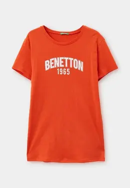 United Colors of Benetton: Оранжевая футболка 