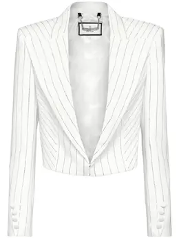 Philipp Plein: Белый жакет  Crystal