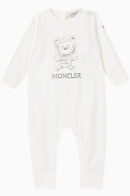 Moncler: Комбинезон с принтом