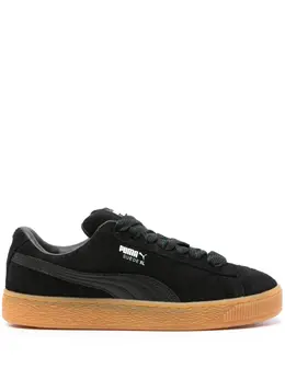 PUMA: Чёрные кроссовки  Suede
