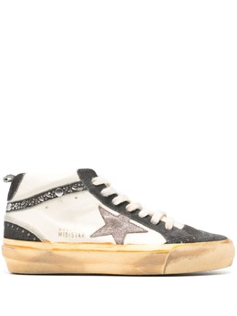 Golden Goose: Белые кроссовки  Mid Star