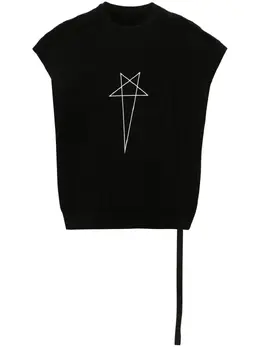 Rick Owens DRKSHDW: Хлопковый жилет  Jumbo